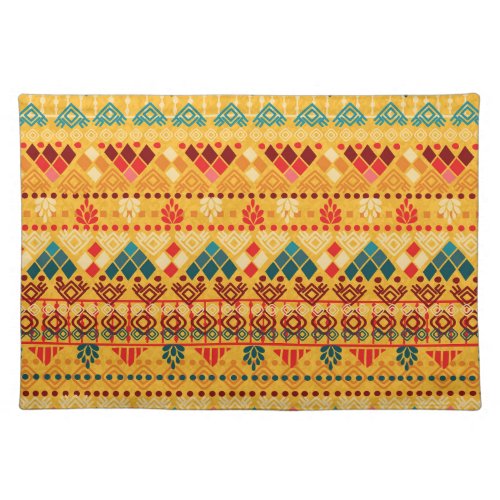 Tribal elements versatile seamless pattern cloth placemat