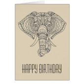 Tribal elephant African animal art (Front)