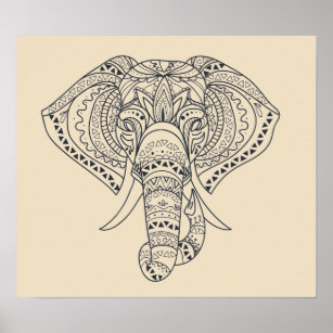 Tribal Drawings Of Elephants