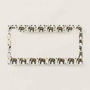 Tribal Elephant Boho Pattern (2) License Plate Frame