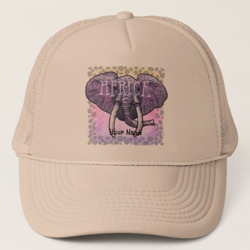 Tribal Elephant custom name hat