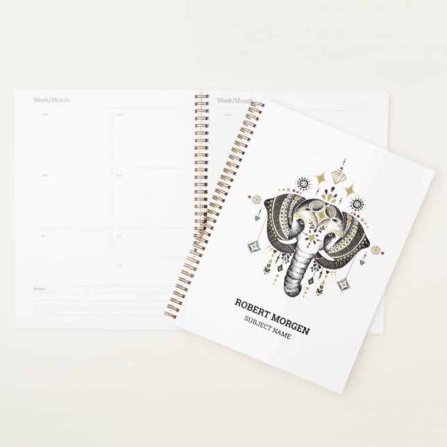 Tribal elephant illustration planner (Display)