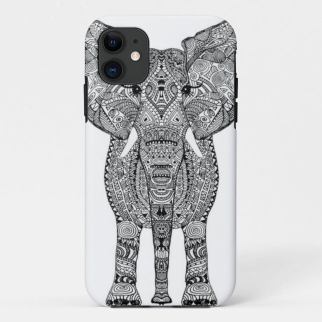 Tribal Elephant iPhone Case (Back)