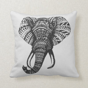 Tribal Elephant Pillow