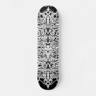 Tribal Empire Tattoo Black and White Skateboard Deck
