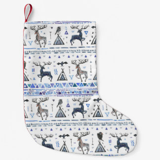 Tribal ethnic, animals dream catcher, seamless. small christmas stocking