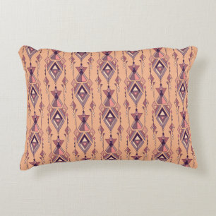 Tribal Ethnic: Aztec Mexican Seamless Vintage Accent Pillow