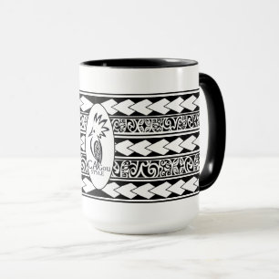 Tribal Ethnic Black Mug