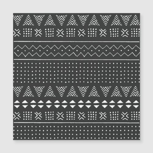 Tribal ethnic black white pattern