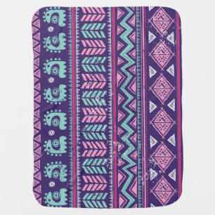 Tribal Ethnic: Colorful Seamless Pattern. Baby Blanket