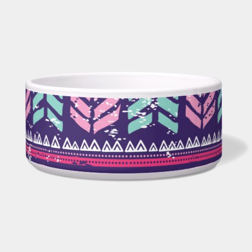 Tribal Ethnic Colorful Seamless Pattern Bowl
