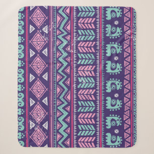 Tribal Ethnic: Colorful Seamless Pattern. Sherpa Blanket