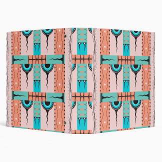 Tribal Ethnic Pattern 3 Ring Binder