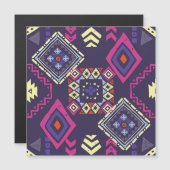Tribal ethnic, primitive geometric background. (Front/Back)