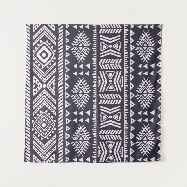 Tribal ethnic seamless illustration pattern tapestry (Front)