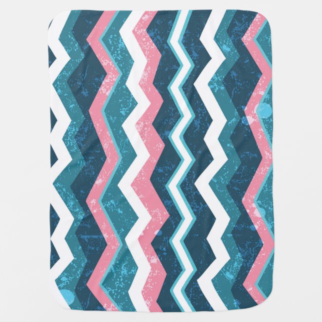 Tribal ethnic, seamless pattern baby blanket (Front)