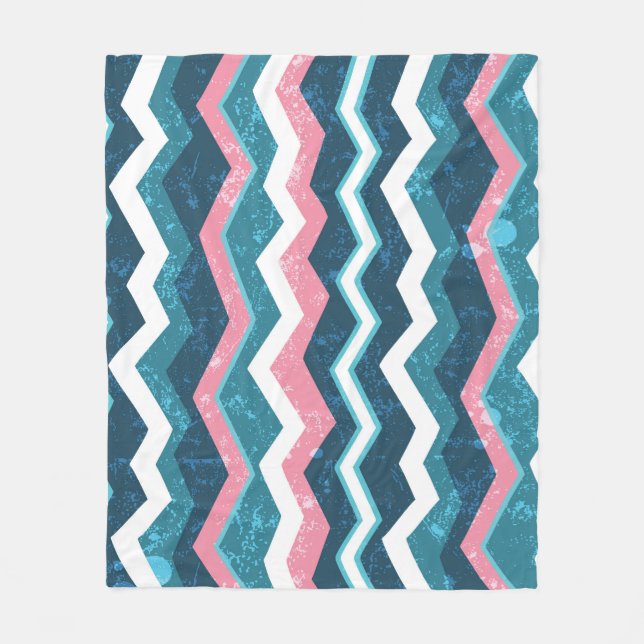 Tribal ethnic, seamless pattern fleece blanket (Front)