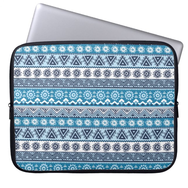 Tribal ethnic seamless pattern laptop sleeve (Front)