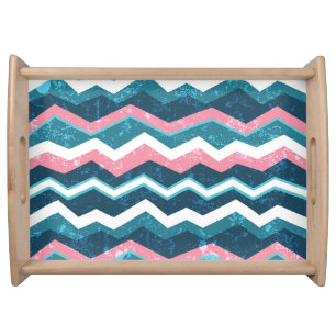 Tribal ethnic, seamless pattern serving tray
