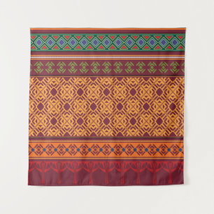 Tribal ethnic seamless pattern tapestry
