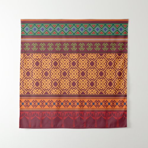 Tribal ethnic seamless pattern tapestry