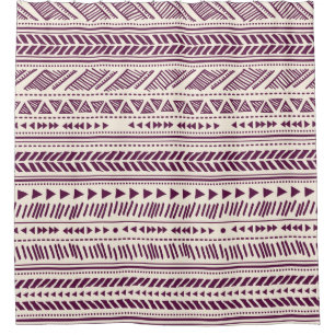 Tribal ethnic seamless shower curtain