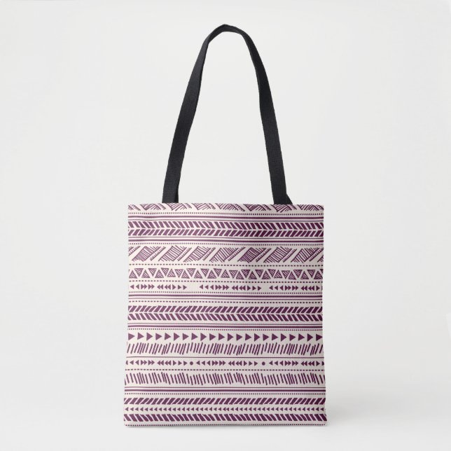 Tribal ethnic seamless  tote bag (Front)