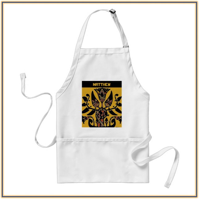 Tribal Ethnic Tattoo Pattern  Adult Apron (Creator Uploaded)
