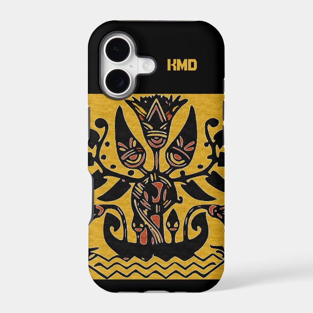 Tribal Ethnic Tattoo Pattern  Iphone Case (Back)