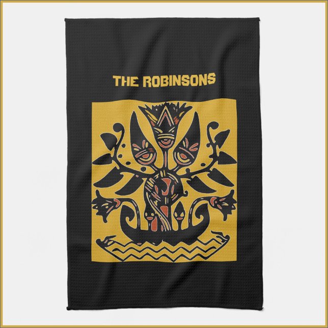 Tribal Ethnic Tattoo Pattern Kitchen Towel (Creator Uploaded)