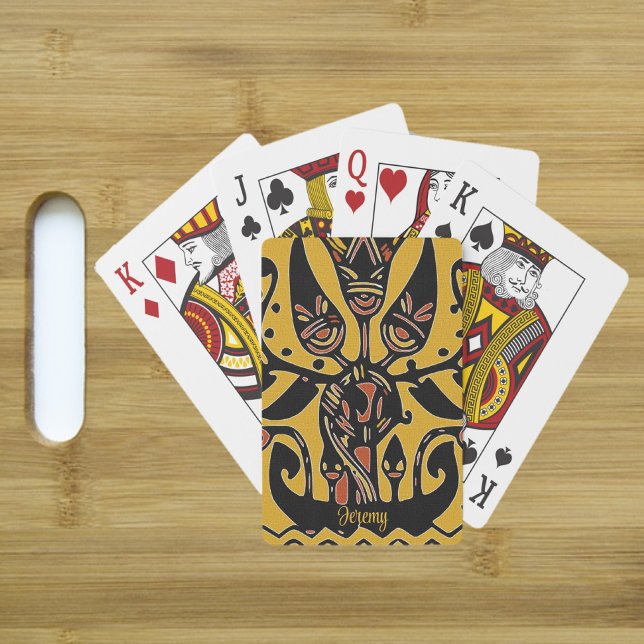 Tribal Ethnic Tattoo Pattern Poker Cards (Creator Uploaded)