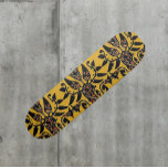Tribal Ethnic Tattoo Pattern Skateboard<br><div class="desc">Gorgeous tribal tattoo design with ethnic feel.  Gold black,  and dark red.</div>