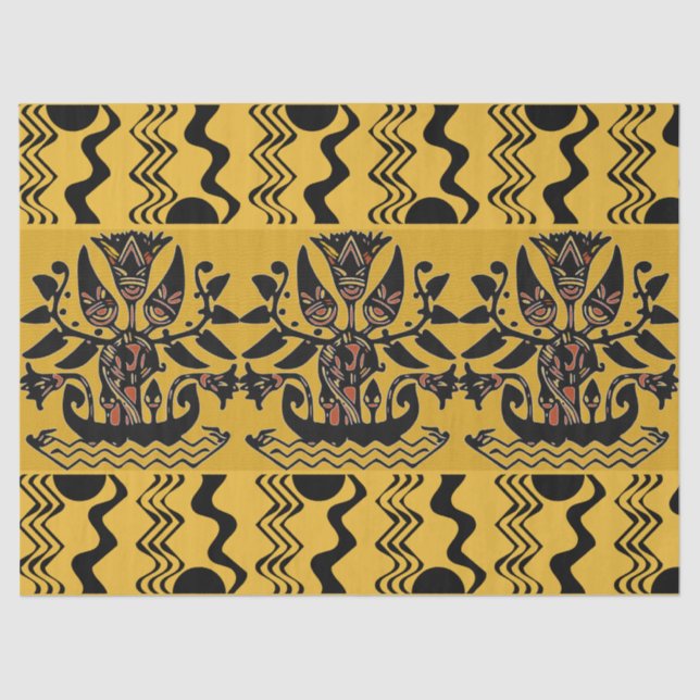 Tribal Ethnic Tattoo Pattern  Tissue Paper (Front)