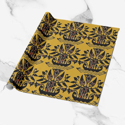 Tribal Ethnic Tattoo Pattern   Wrapping Paper