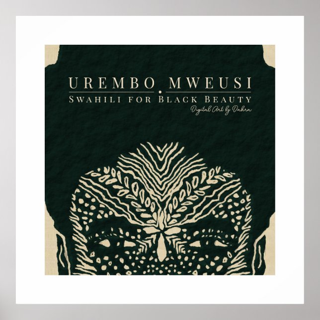 Tribal Face Markings Poster (Front)