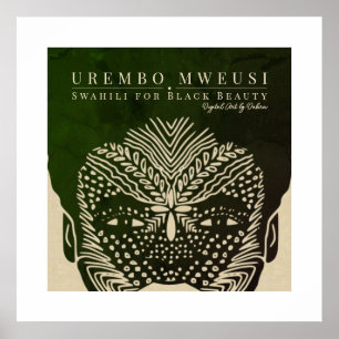 Tribal Face Markings Poster