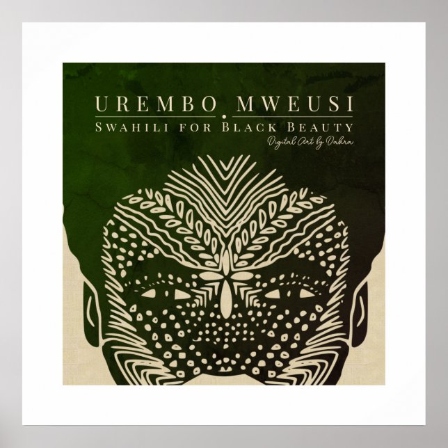 Tribal Face Markings Poster (Front)