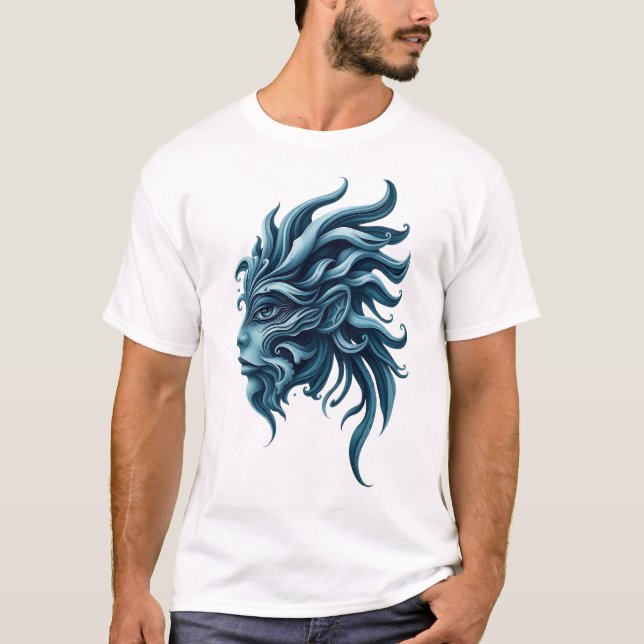 Tribal Face Oceanic Dream T-Shirt (Front)