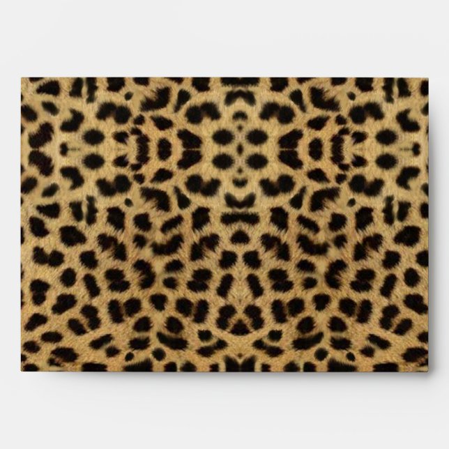 tribal fashionista safari animal leopard print envelope (Front)