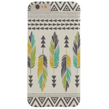 "tribal Feathers-cream" Iphone 6 Plus Case by BohemianGypsyJane at Zazzle