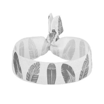 Tribal Feathers Hair Tie by BeansandChrome at Zazzle