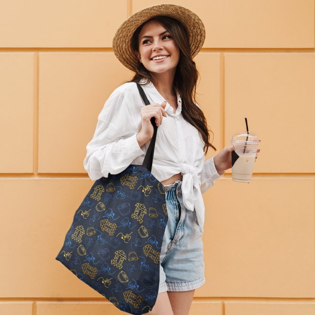 Tribal Festive Folk Pattern Tote Bag (Creator Uploaded)