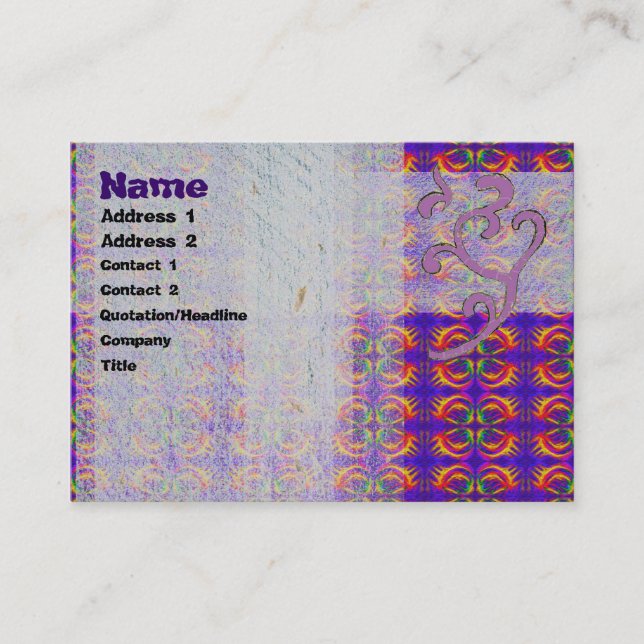 Tribal Fiery Business Card (Front)