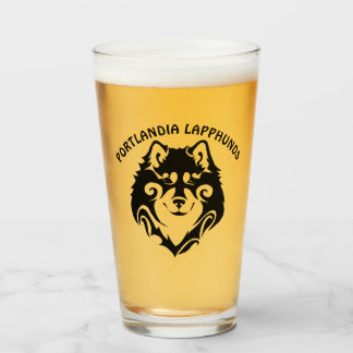 TRIBAL FINNISH LAPPHUND Customize Text Glass