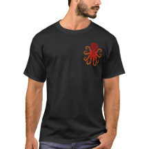 Tribal Fire Octopus Front/Back