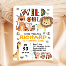 Tribal First Birthday Invitation