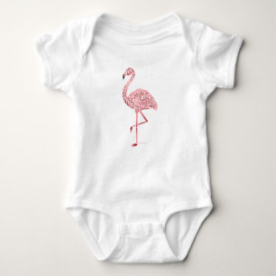 Tribal Flamingo Baby Bodysuit