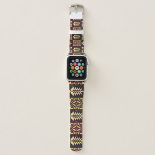 Tribal Floral: Vintage Pattern Elegance Apple Watch Band