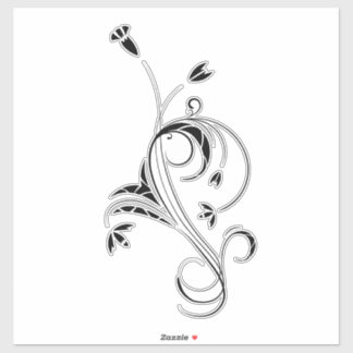 Tribal Flower Sticker