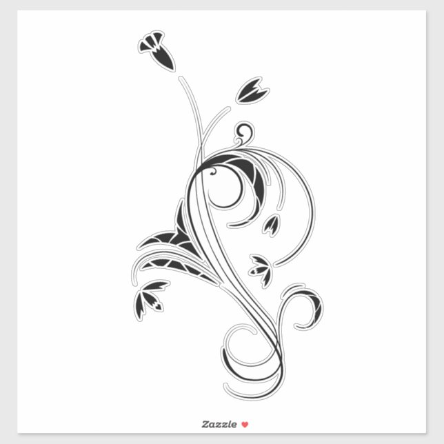 Tribal Flower Sticker (Sheet)